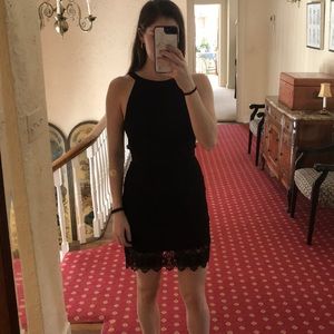 ASTR black lacy dress